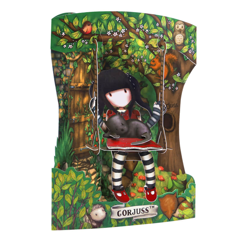 Картичка Santoro Gorjuss Ruby Swing Cards, 3D
