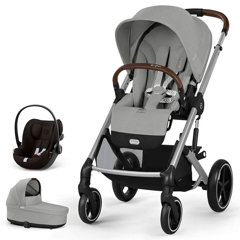 Бебешка количка 3 в 1 Cybex Balios S Lux 2025 + кош Cot S Lux + адаптери + стол за кола Cloud G i-size, One Box