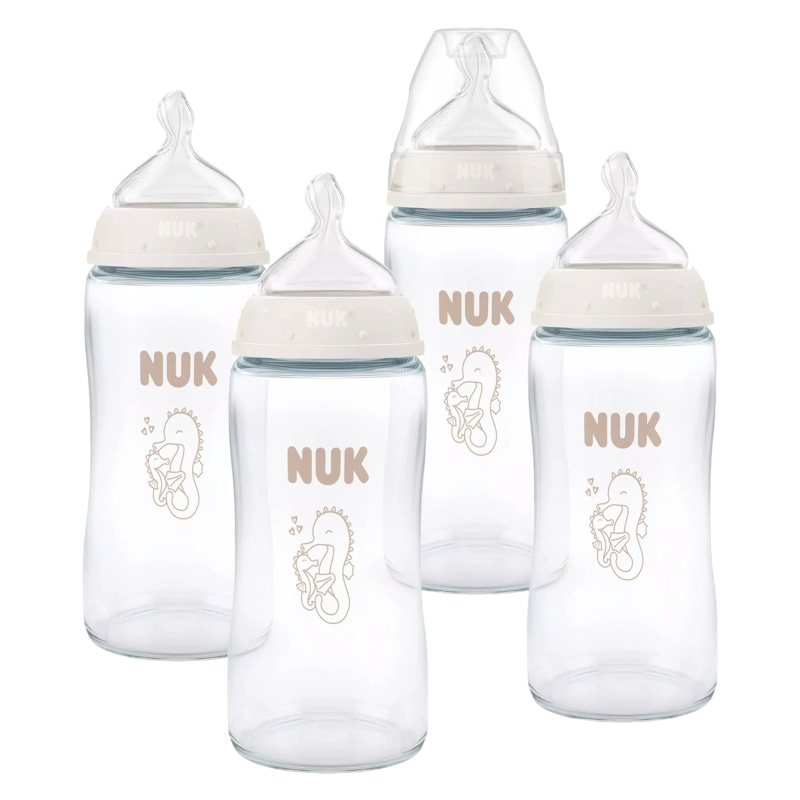 Комплект стъклени бебешки шишета NUK First Choice, 240 мл., 4бр.