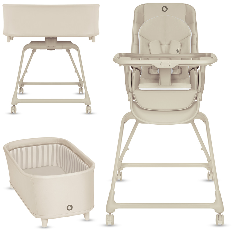 Комплект Стол за хранене и Бебешка кошара 3 в 1 Lionelo Maddie Set