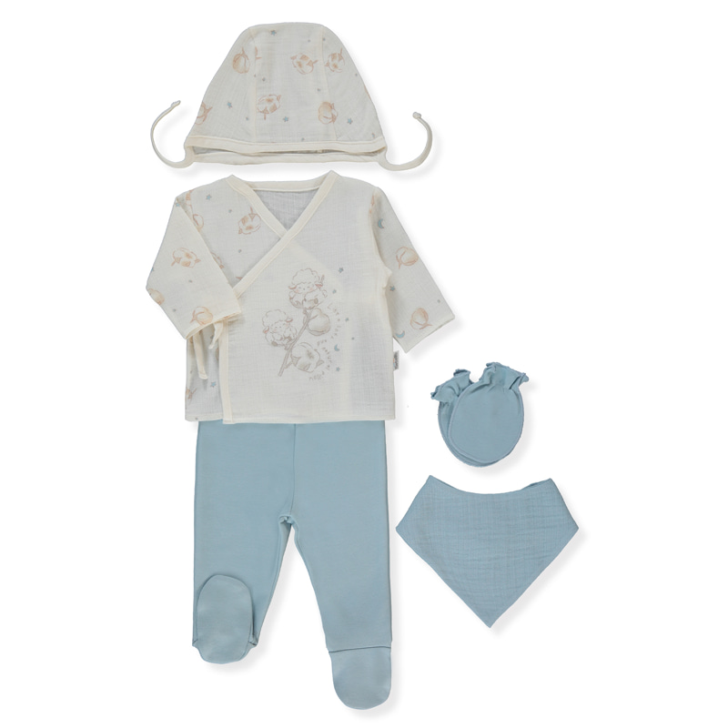 Комплект за изписване Bebetto Pillowy, 5ч., 0-3 м., Z1090