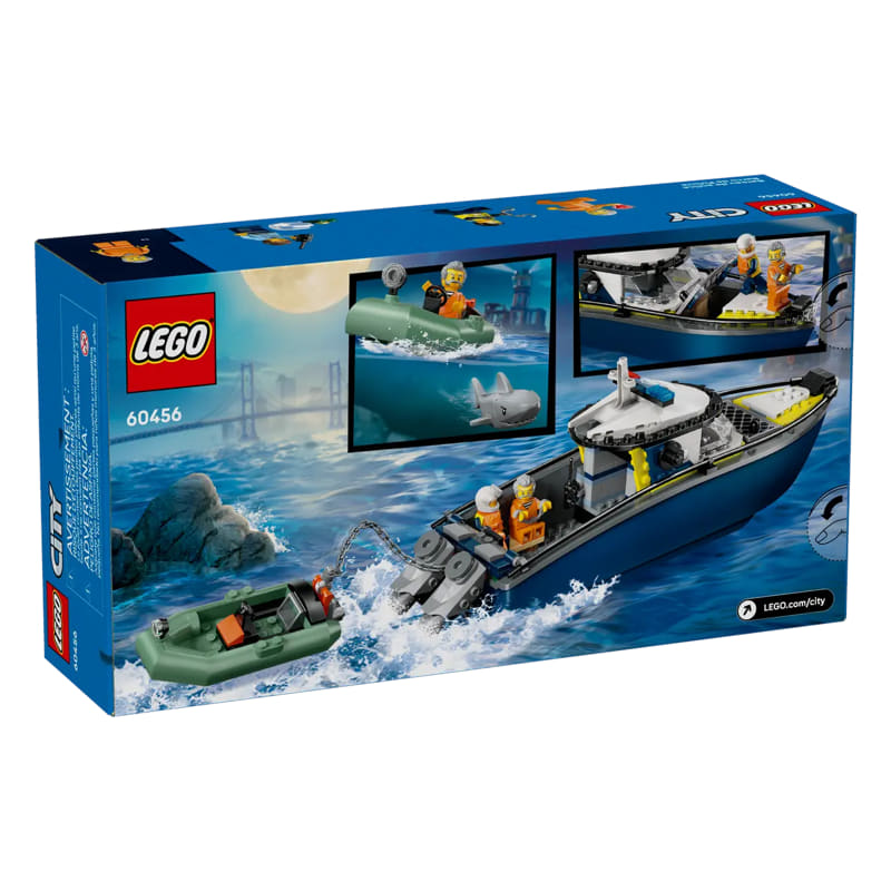 Конструктор LEGO City Преследване с полицейски катер, 60456