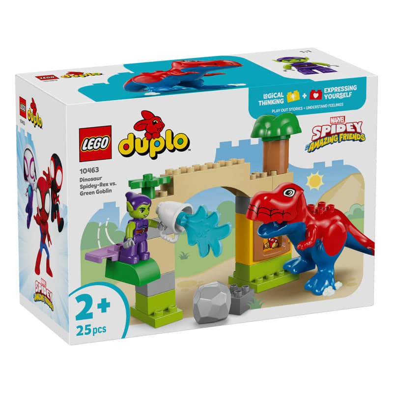 Kонструктор LEGO DUPLO Динозавър Спайди Рекс срещу Зелен гоблин 10463