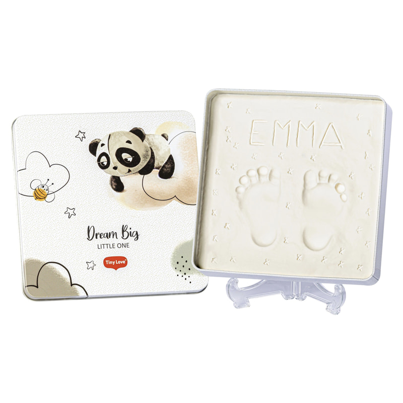 Кутия със стойка за бебешки отпечатък Tiny Love Tiny Creations Dream Big, квадратна