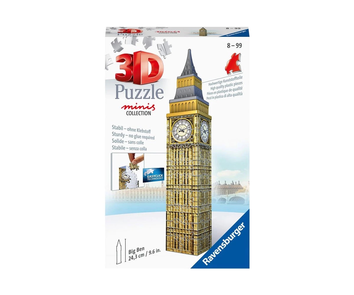 Пъзел 3D Ravensburger Мини Биг Бен 54 ел.