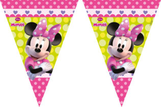 Триъгълно флагче Procos Minnie Mouse 9бр