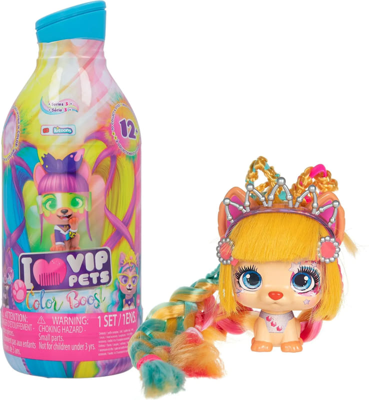 Игрален комплект IMC Vip Pets Color Boost Series 4, с аксесоари, Асортимент, 712003