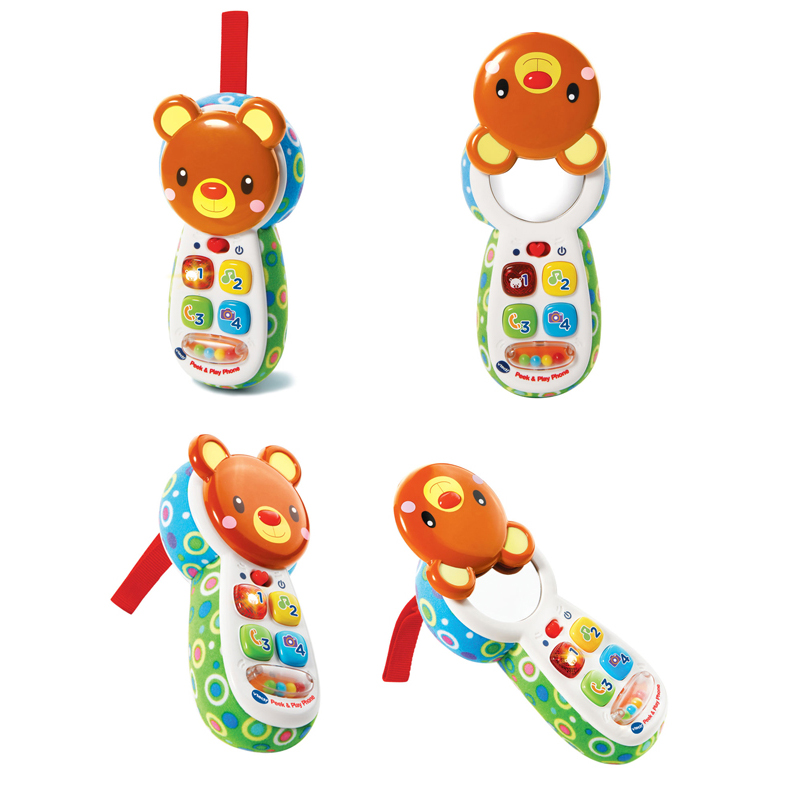 Бебешки музикален телефон VTech син