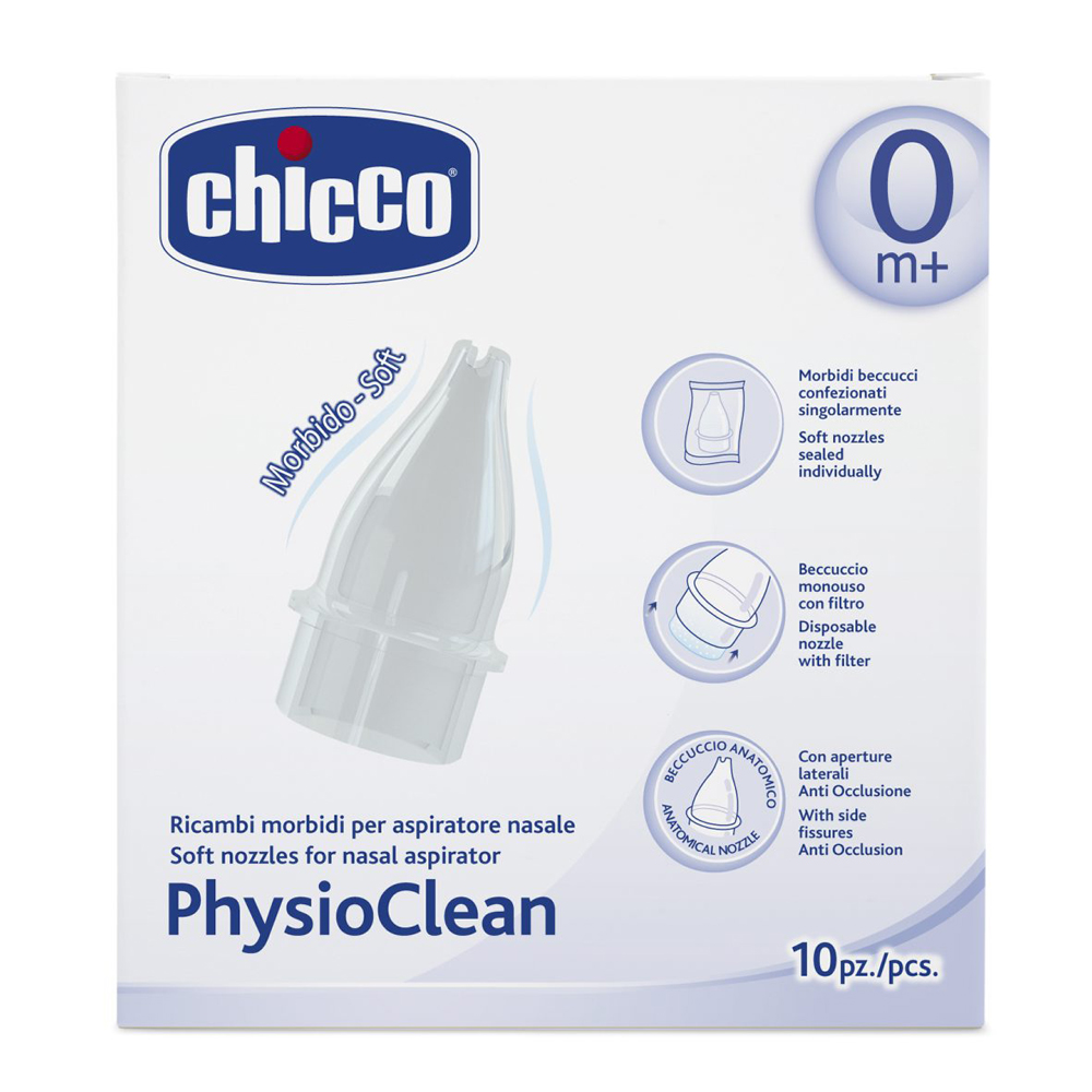 Меки накрайници CHICCO за физиологичен аспиратор за нос