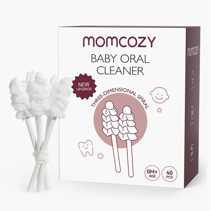 Памучни тампони за еднократна употреба Momcozy, за орална хигиена, 40бр., CW001