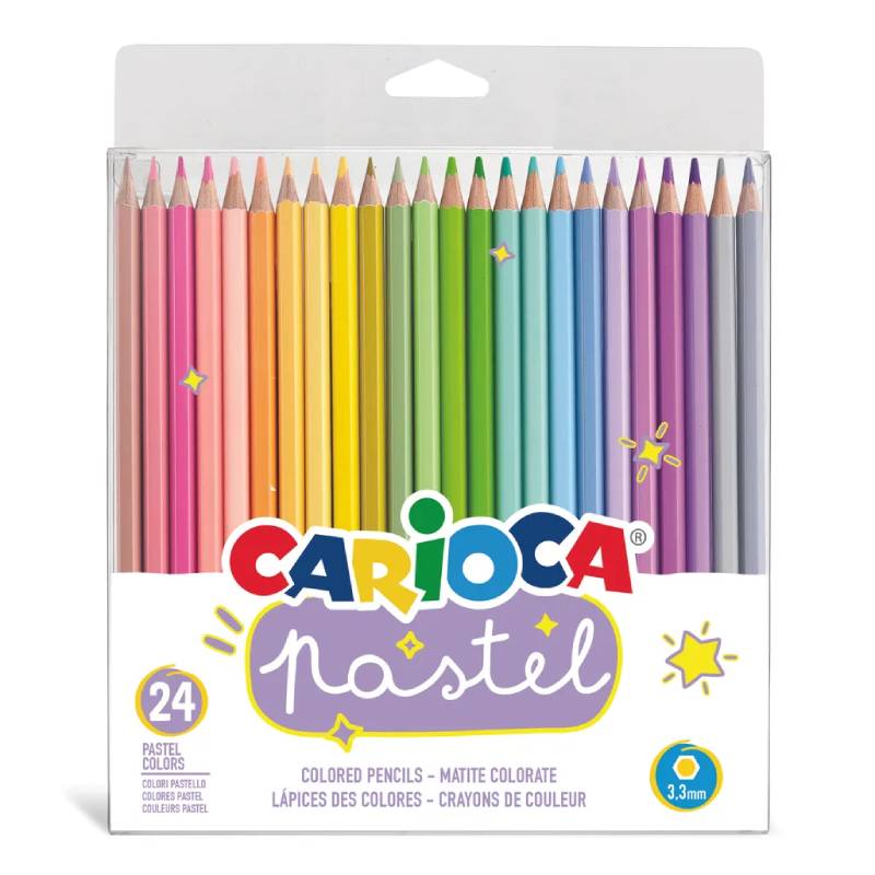 Пастелни моливи CARIOCA Pastel, 24 цвята