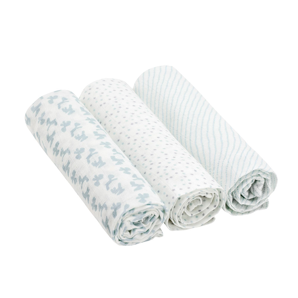 Пелени Lassig Lela Light Blue 80x80 см. 3 бр.
