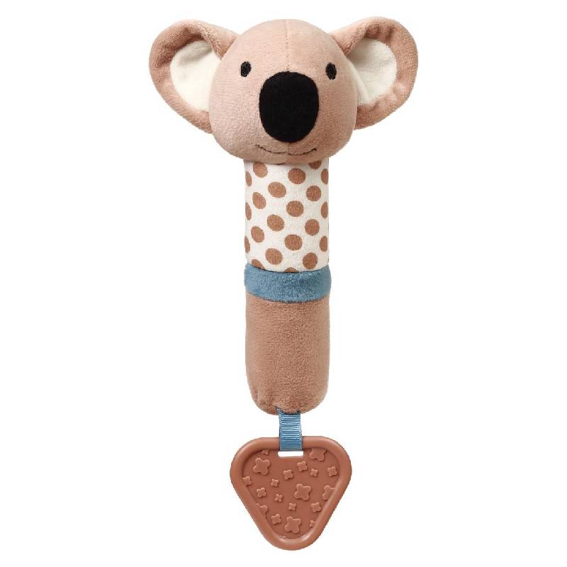 Плюшена дрънкалка Babyono Писукаща с гризалка, Koala Charlie 1560