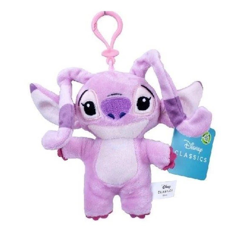 Плюшена играчка Cerda Stitch с ключодържател, 14 см