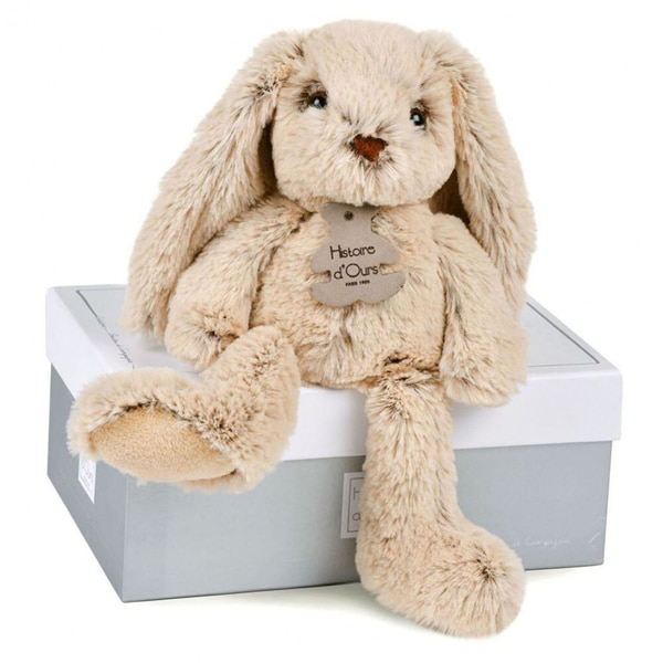 Плюшена играчка Doudou Cuddly Buddies Заек, Бежов, 25 см.