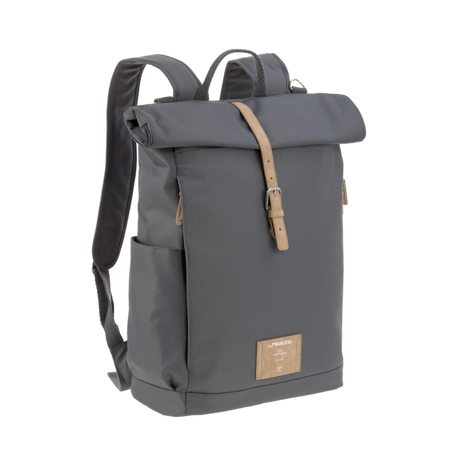 Чанта за бебешка количка Lassig Rolltop антрацит 1103025236