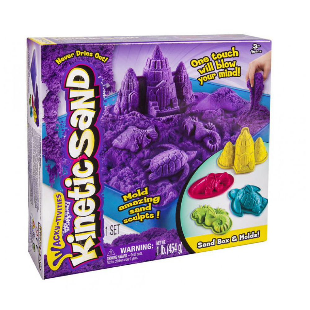 Кинетичен пясък Spin Master Kinetic Sand комплект за моделиране