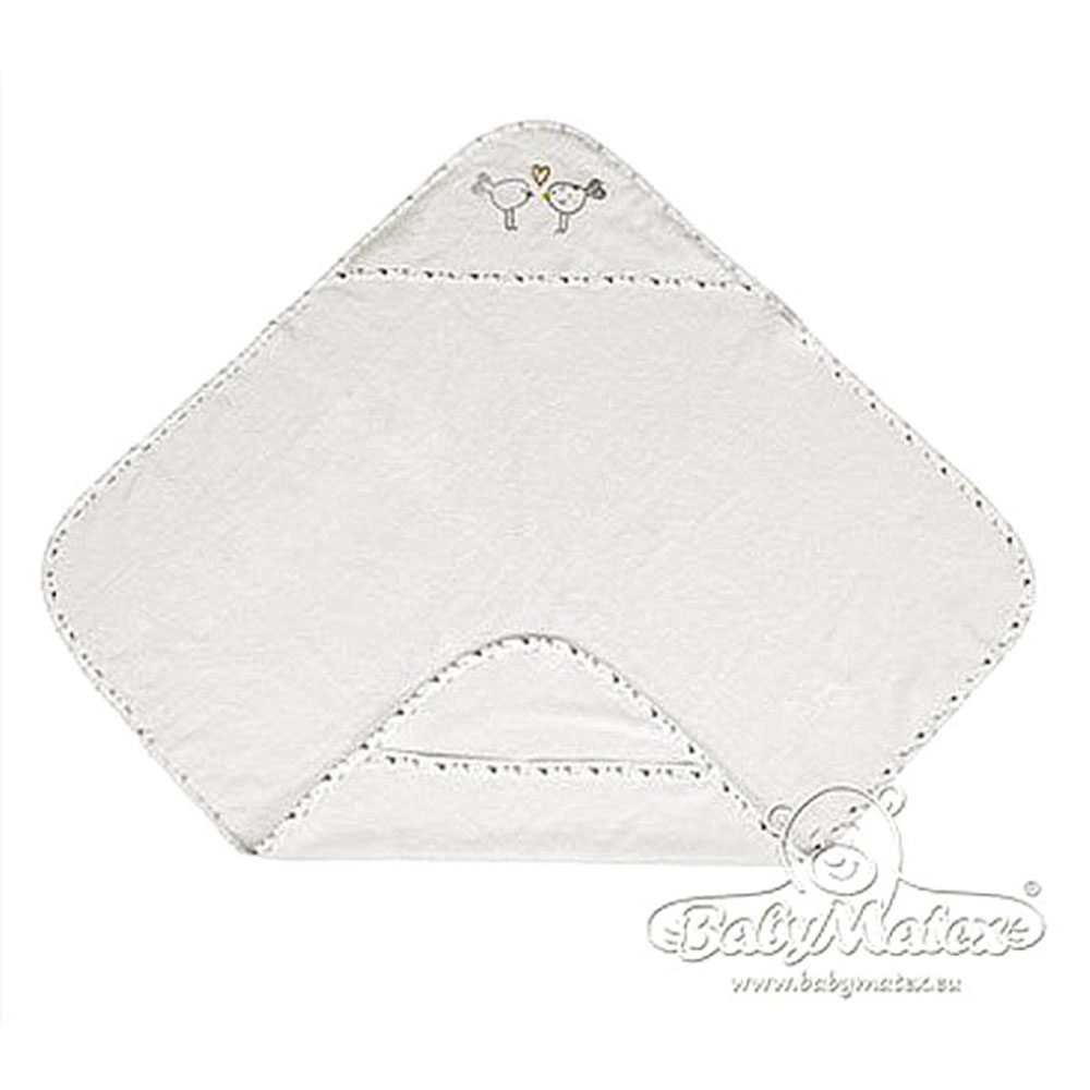 Хавлия с качулка Baby Matex Maxi Plus Birds 0216 02, Екрю