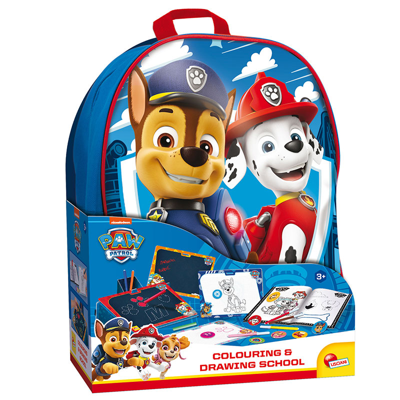 Комплект за рисуване в раница Lisciani Paw Patrol Drawing School 