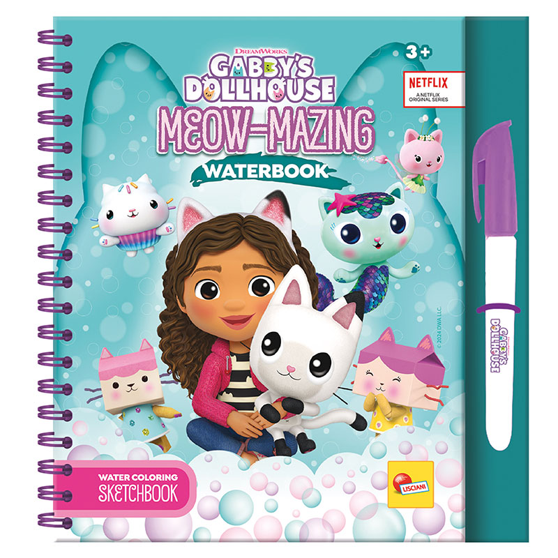 Скечбук Lisciani Gabby’s Dollhouse Meow-Mazing Waterbook In Display