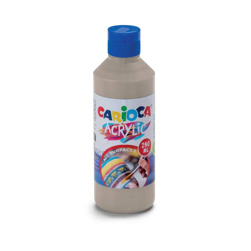 Сребриста акварелна боя CARIOCA Acrylic, 250 мл