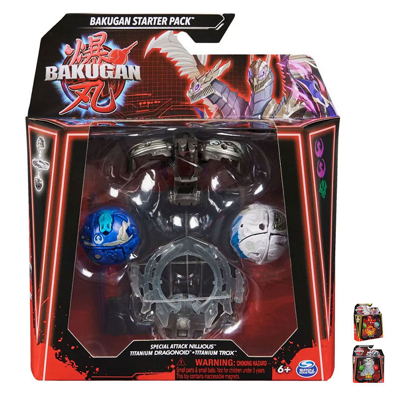 Игрален комплект Spin Master Bakugan Starter Pack Special Attack, бакуган топчета, карти и аксесоари