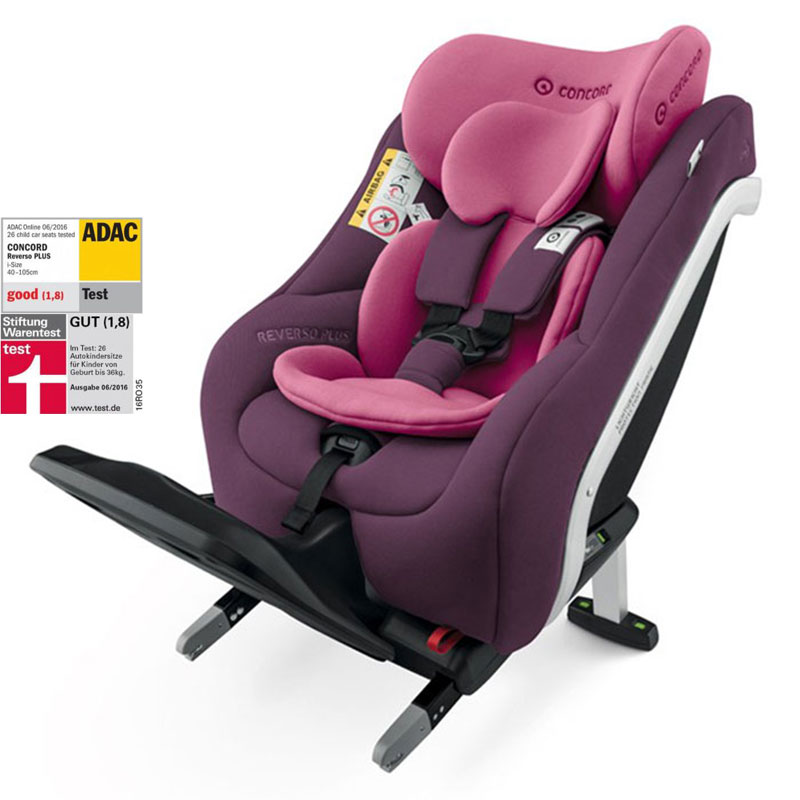 Стол за кола Jane Concord Reverso iPlus i-Size Isofix, 40-105 см, Carmin Pink