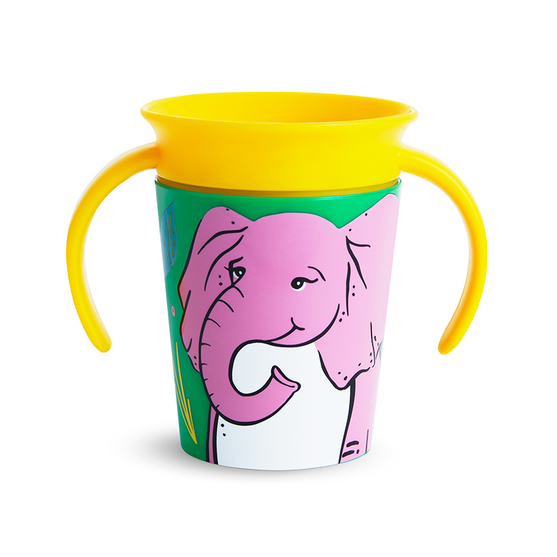 Тренировъчна чаша Чудо Munchkin 360 WildLove Elephant 177ml