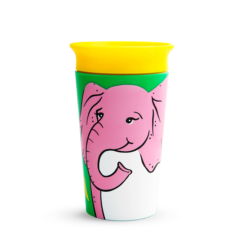 Тренировъчна чаша Чудо Munchkin 360 WildLove Elephant 266ml