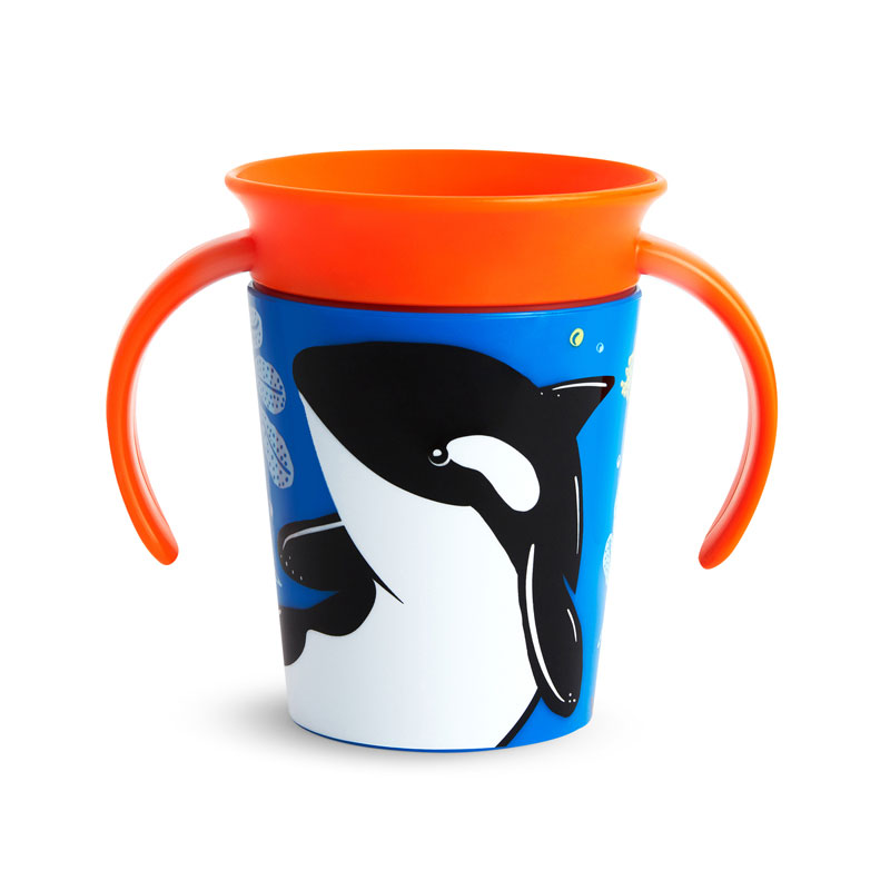 Тренировъчна чаша Munchkin Wild Love Orca 177 мл.