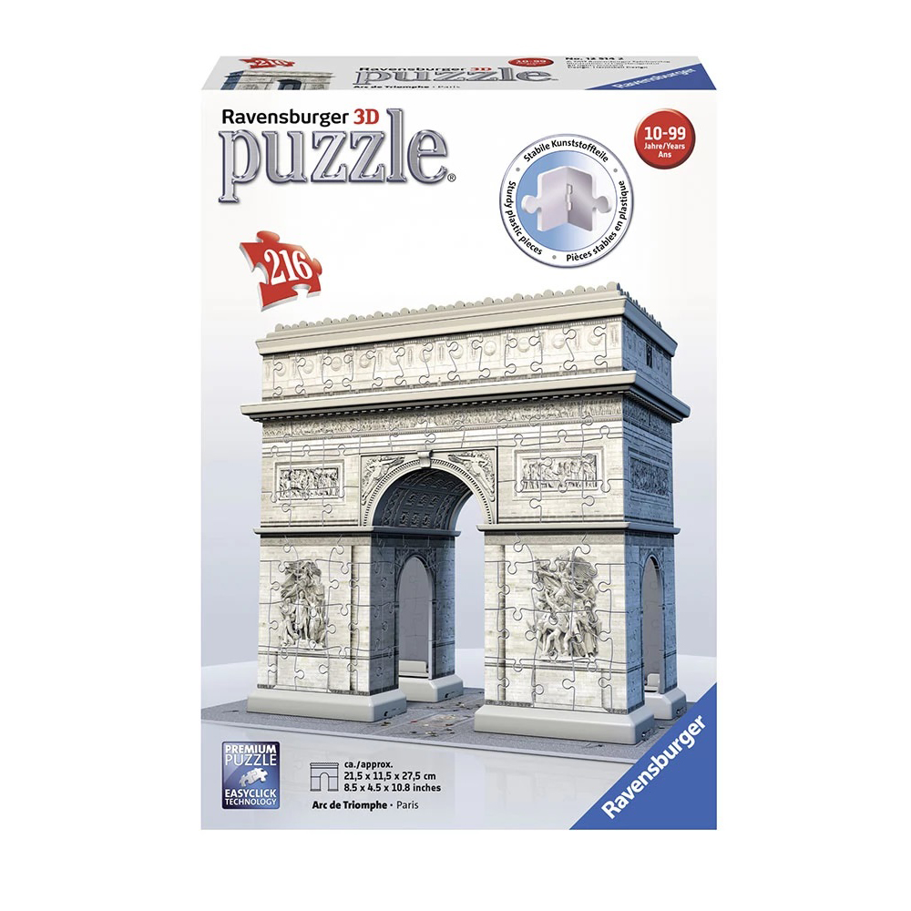 Пъзел 3D  Ravensburger Триумфалната арка 216ч.