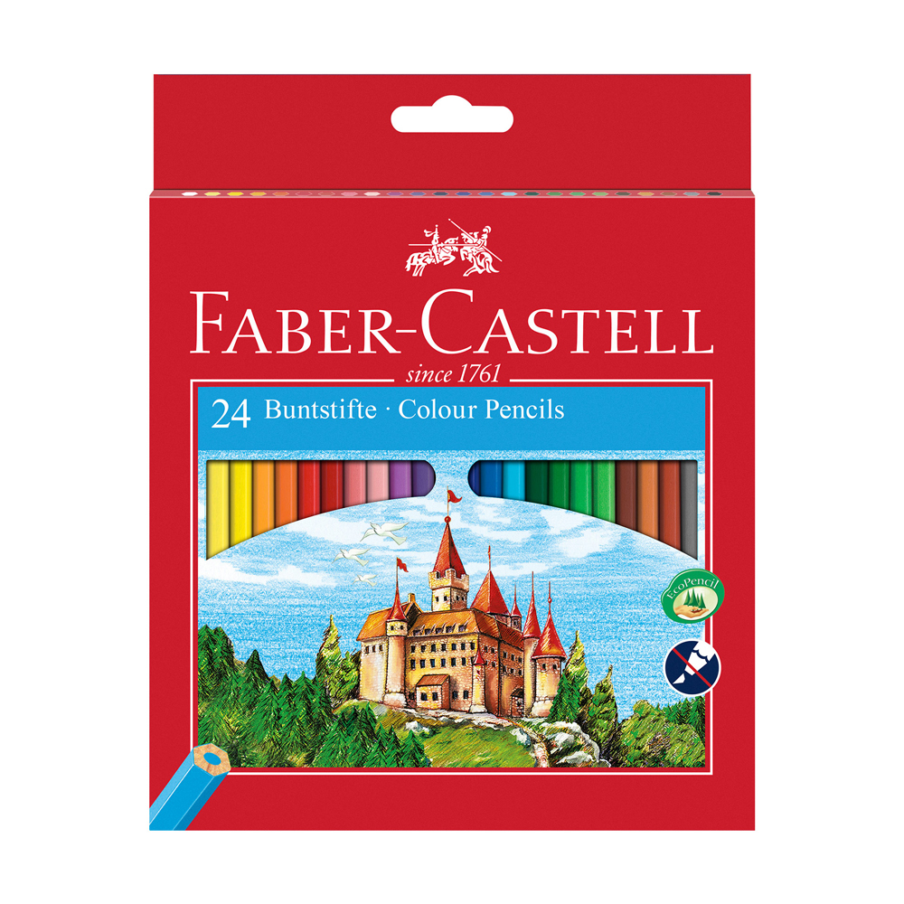 Цветни моливи Faber-Castell Замък 24 цвята