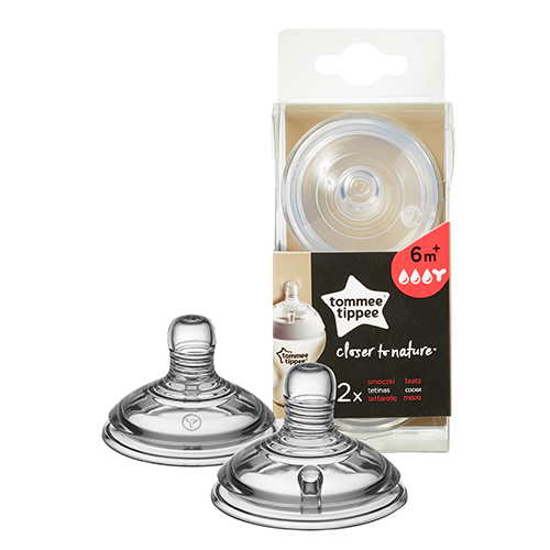 Биберони Tommee Tippee Easi-Vent ЗВЕЗДА 3 капки 6м+ с прорез TT0011