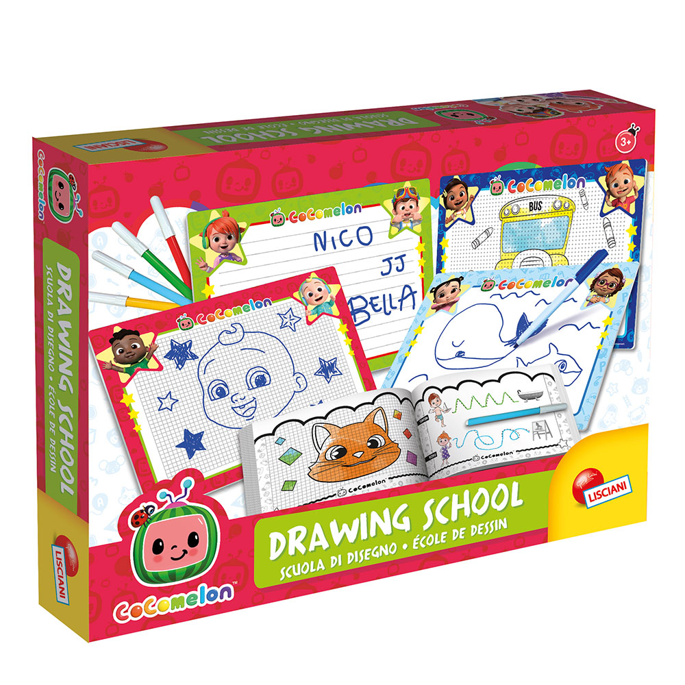 Детски комплект за рисуване Lisciani Cocomelon Drawing school