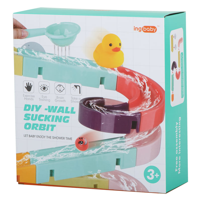 Водна пързалка за баня Raya Toys Orbit, модулна, с аксесоари