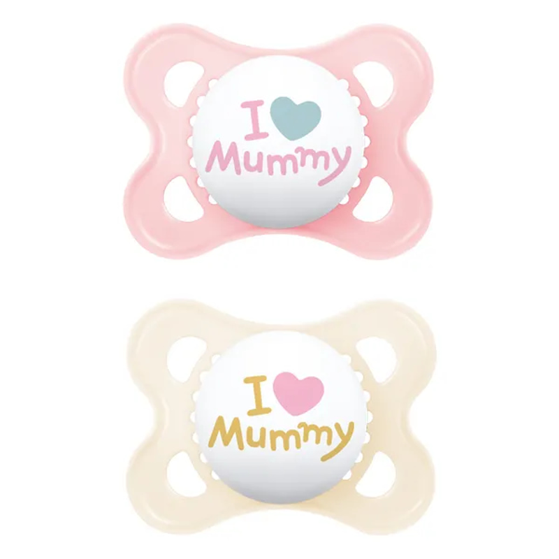 Залъгалка MAM Original I Love Mummy, 2-6 м., 2 бр.