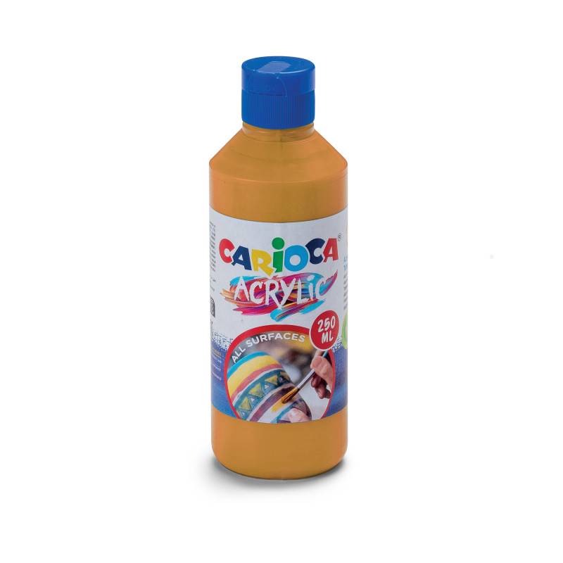 Златиста акварелна боя CARIOCA Acrylic, 250 мл  