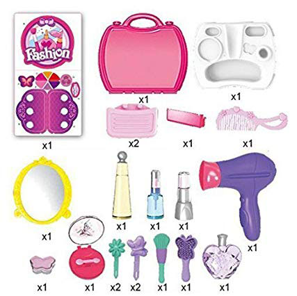 Детска тоалетка в куфар Raya Toys 21 аксесоара