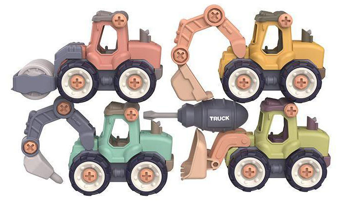 Комплект строителни машини за игра Raya Toys за сглобяване