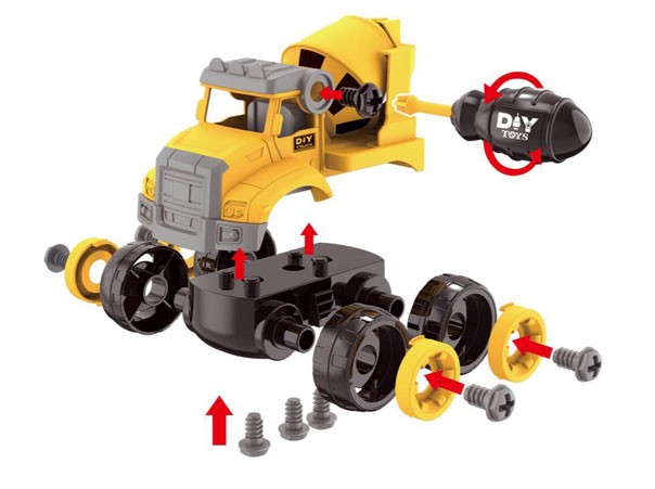 Строителна машина за игра Raya Toys DIY за сглобяване