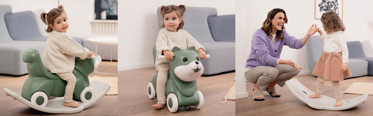 Люлка + играчка за бутане 3в1